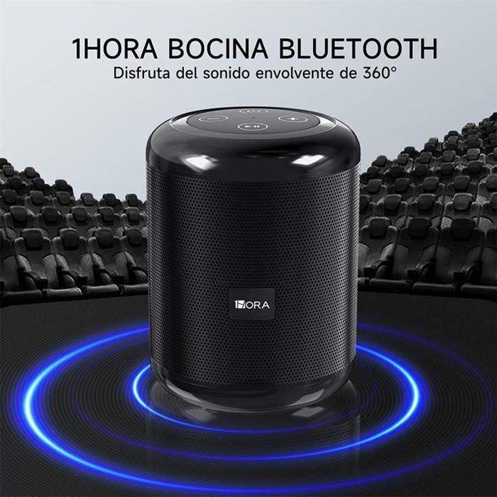 Mini Bocina Speaker Bluetooth Altavoz Portátil 1Hora Boc062 Negro img #2