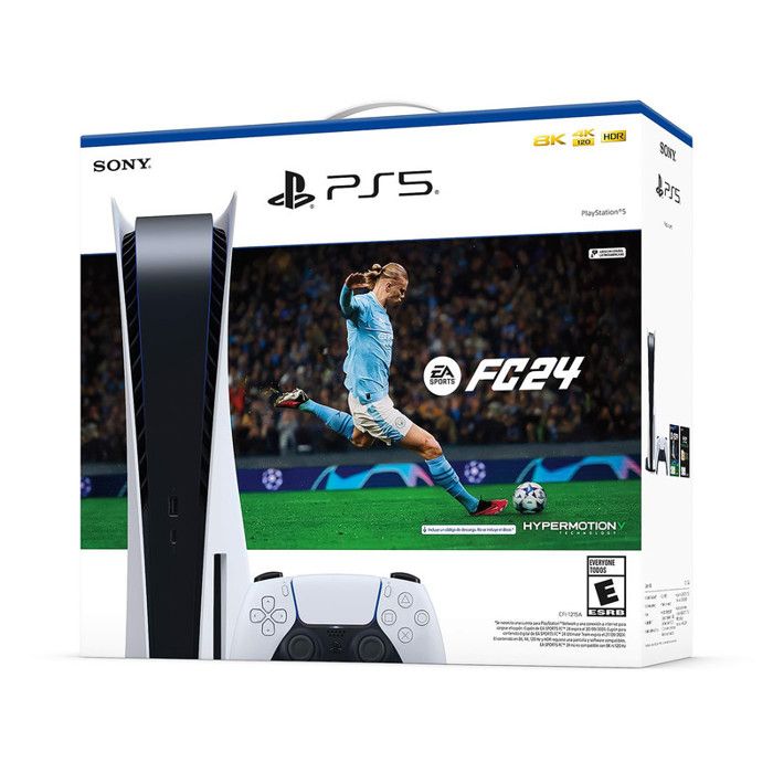 Consola PS5 Estándar 825GB + 1 Control Dualsense + Voucher de descarga Juego FC24 img #2