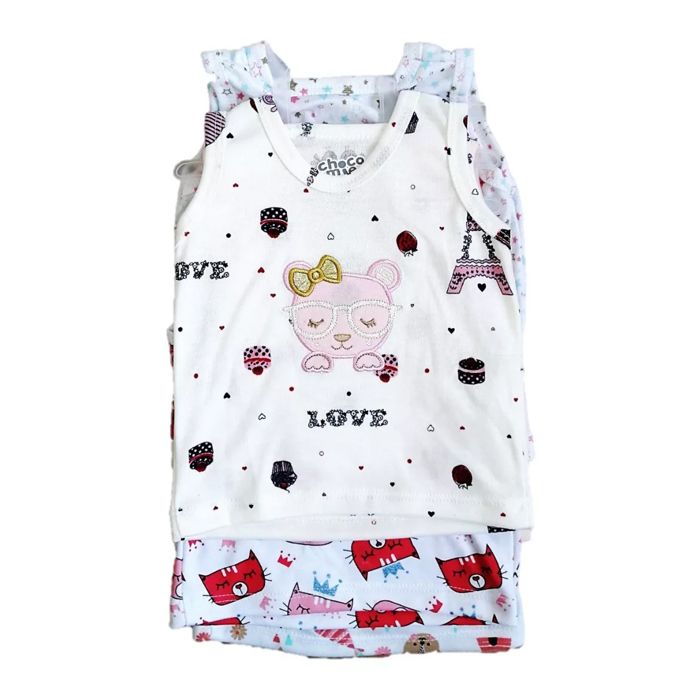 Camisetas Esqueletos Estampados Bordados Choco Miel X5 Unidades Bebe Nino Nina img #4