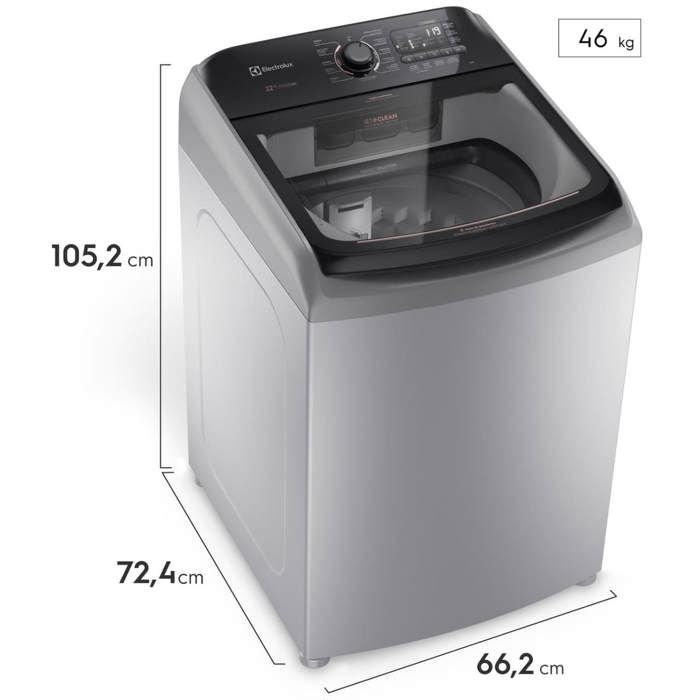 Lavadora Electrolux 22 Kg Carga Superior Gris | LS22I img #4