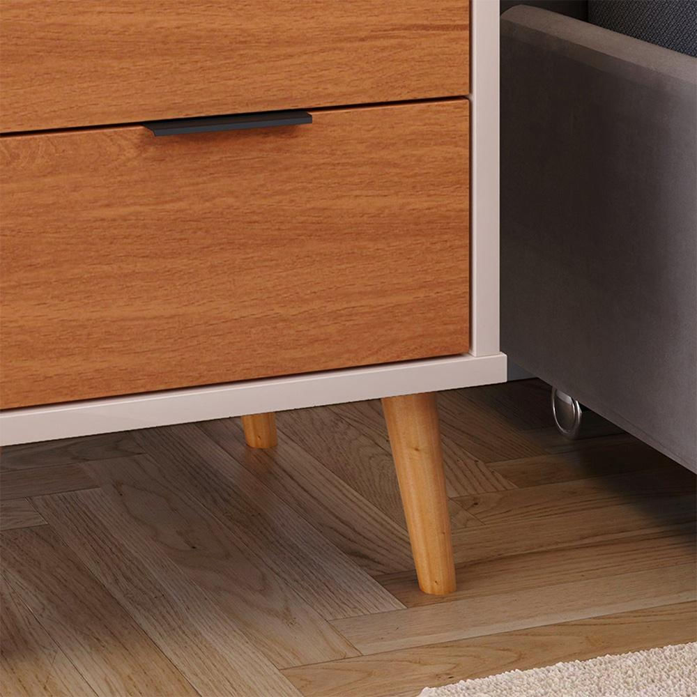 Mesa De Noche Ángeles Natural/Blanco img #3