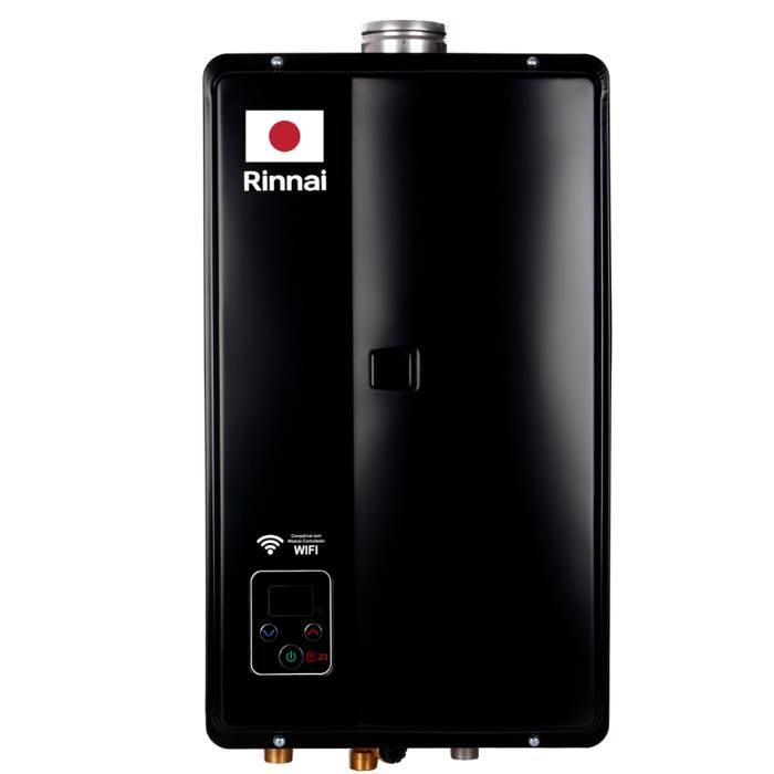 Calentador de Agua 23 lts a gas natural Tiro Frozado Negro Rinnai img #4