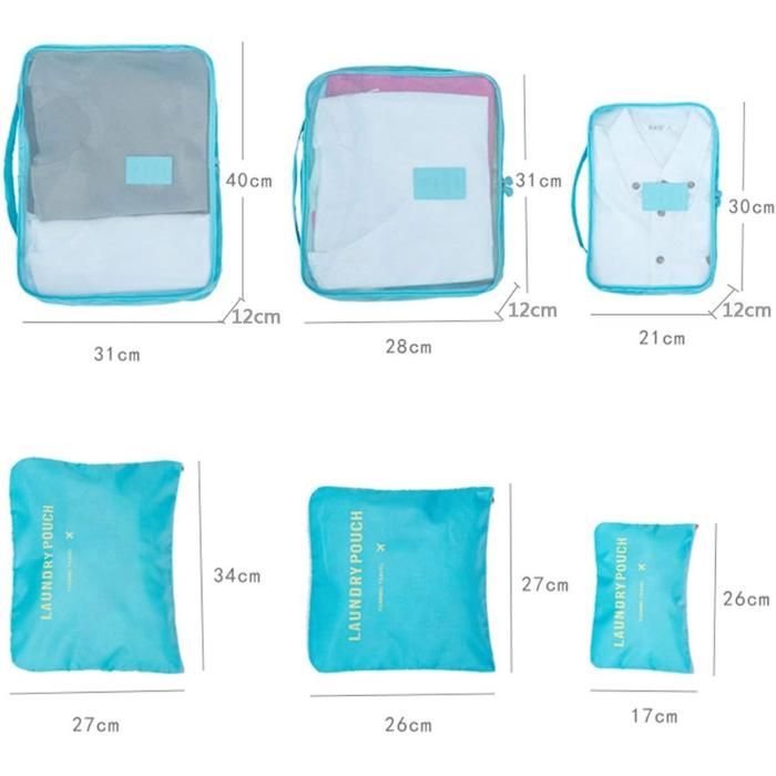 Organizador De Ropa Para Maleta De Viaje X6 Piezas img #3