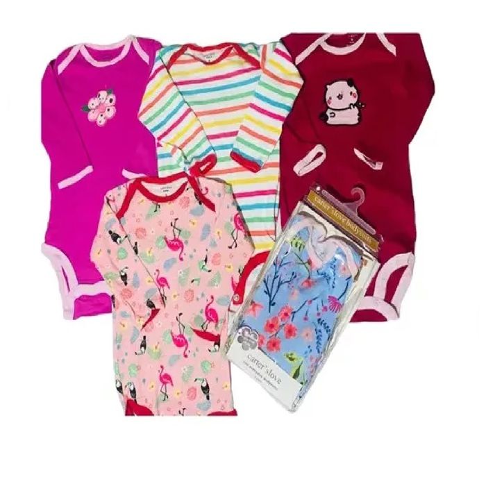 bodies mamelucos bodys bebe para niña Manga larga carters bebé x5und img #4