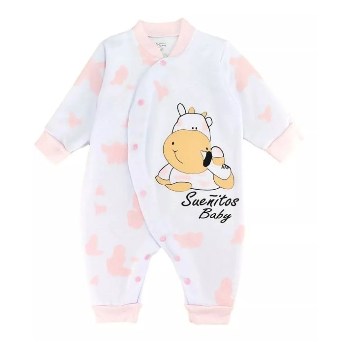 pijama bebe enteriza para niño vaca rosa sueños baby img #1