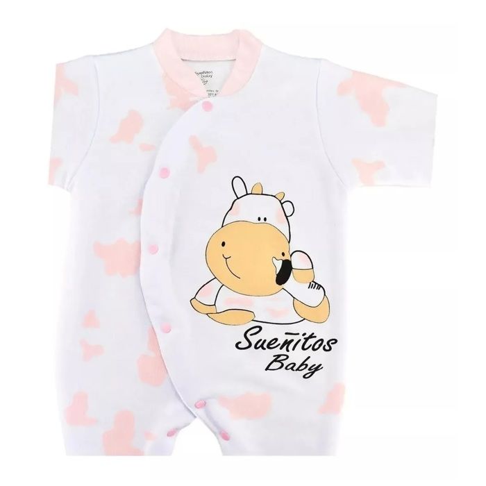 pijama bebe enteriza para niño vaca rosa sueños baby img #3