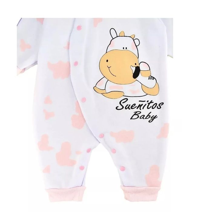 pijama bebe enteriza para niño vaca rosa sueños baby img #4