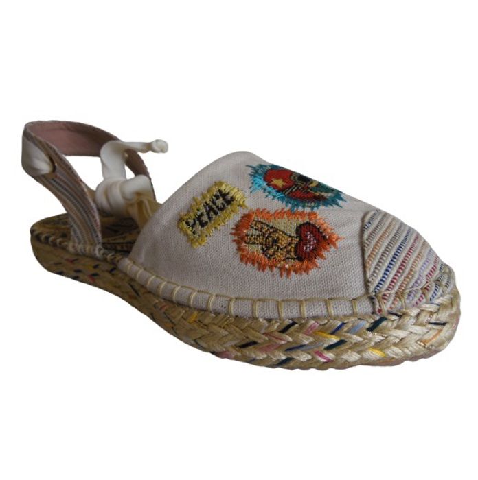 Sandalia Tipo Espadrila Romana CALZADO GUERREROS PS 117 Natural img #3