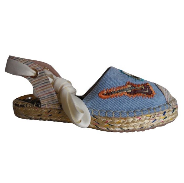 Sandalia Tipo Espadrila Romana CALZADO GUERREROS PS 117 AZUL CLARO img #1