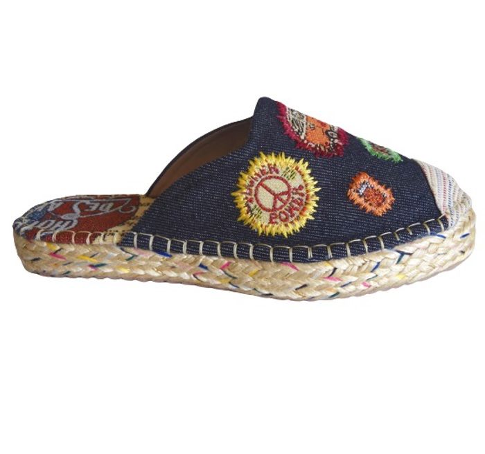 Sandalia Tipo Espadrila Sueca CALZADO GUERREROS PS 072 INDIGO OSCURO img #2