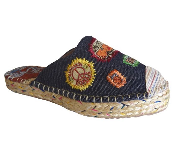 Sandalia Tipo Espadrila Sueca CALZADO GUERREROS PS 072 INDIGO OSCURO img #3