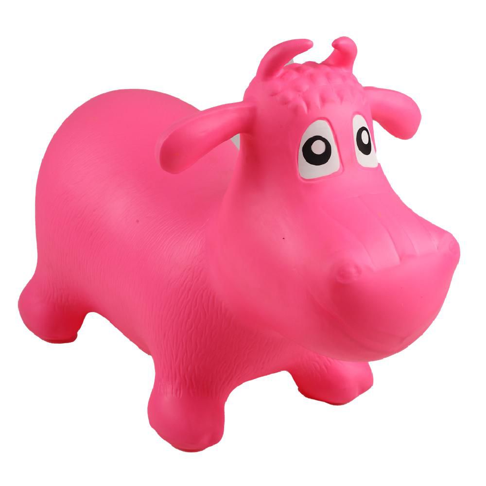 Montable Infantil Inflable Vaca Rosa VINIBALL img #1