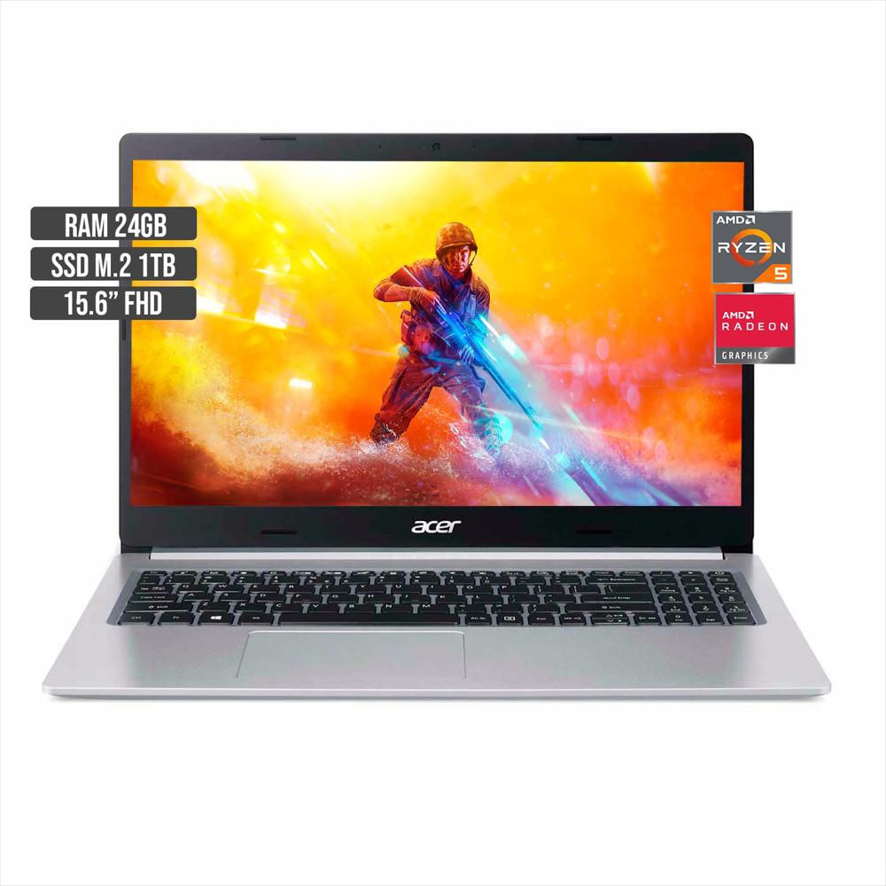 Portatil Acer Aspire Amd Ryzen 5 5500U Ssd 1Tb + Ram 24Gb img #1