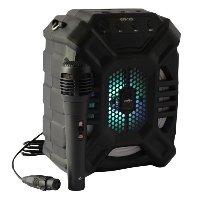 Parlante Bluetooth Recargable Con Microfono Radio FM y USB img #2