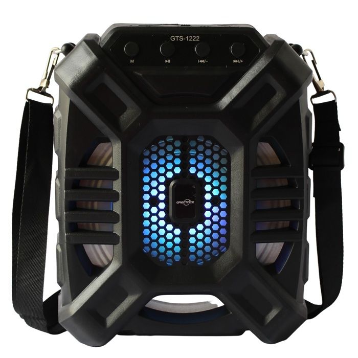 Parlante Bluetooth Recargable Con Microfono Radio FM y USB img #3