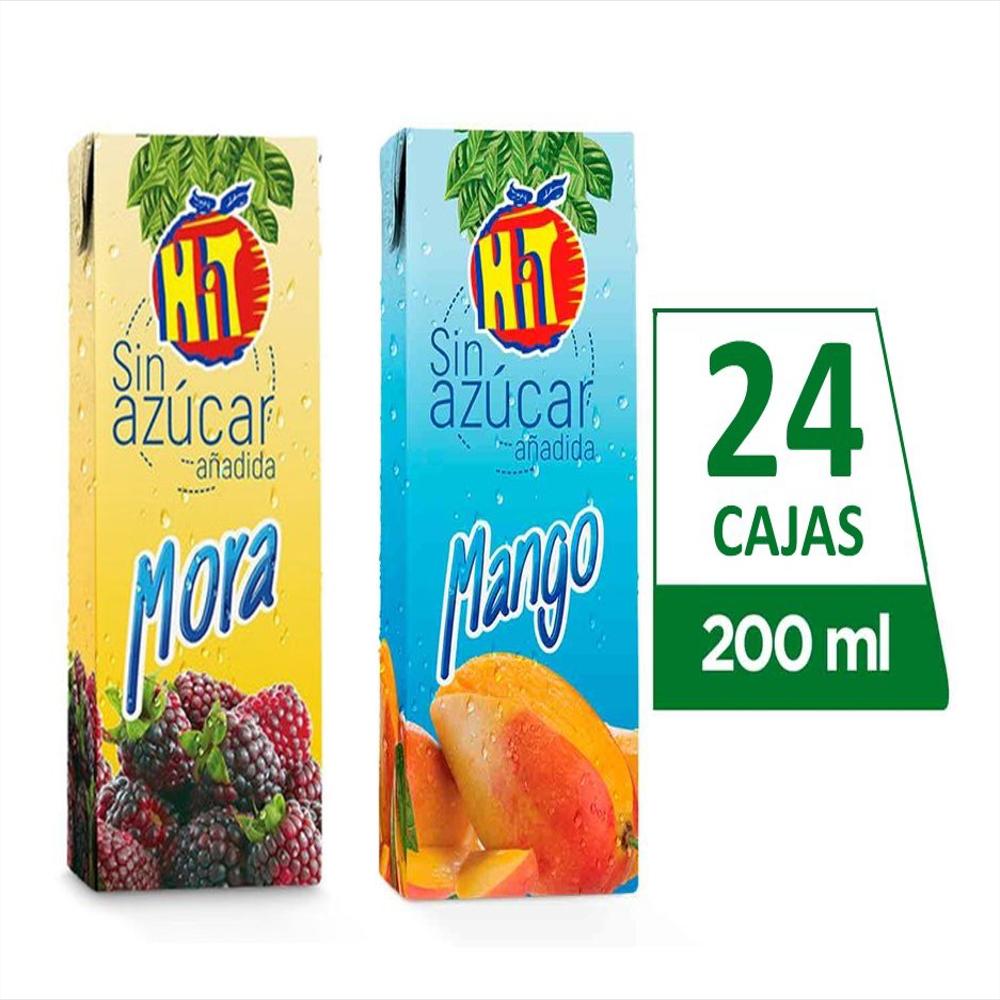 Jugo Hit Cero Azúcar Pack X 24 Und De 200 Ml Mango Mora img #1