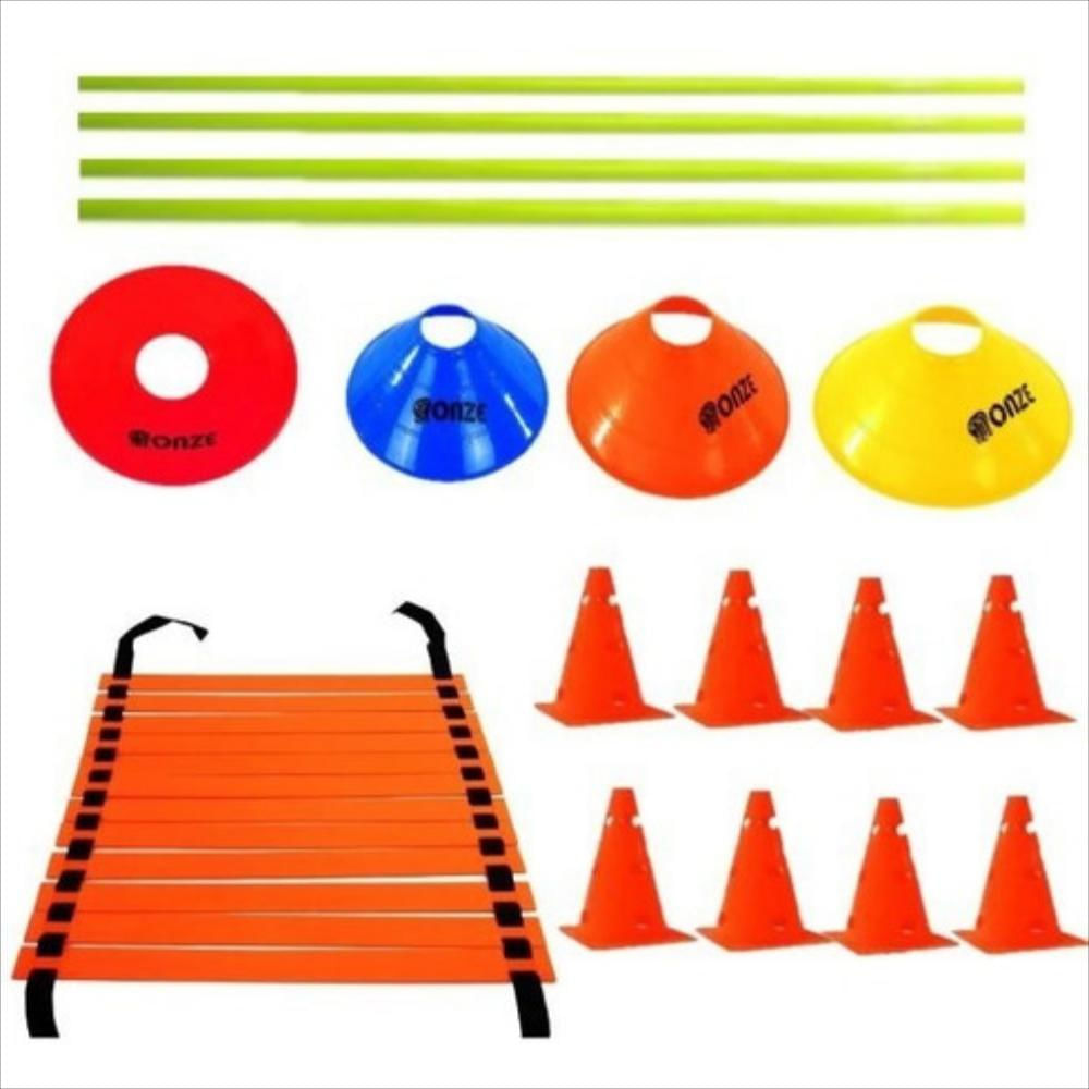 Kit Escalera 12 Pasos+10 Platillos+8 Conos 30 Cm+4 Bastones img #2