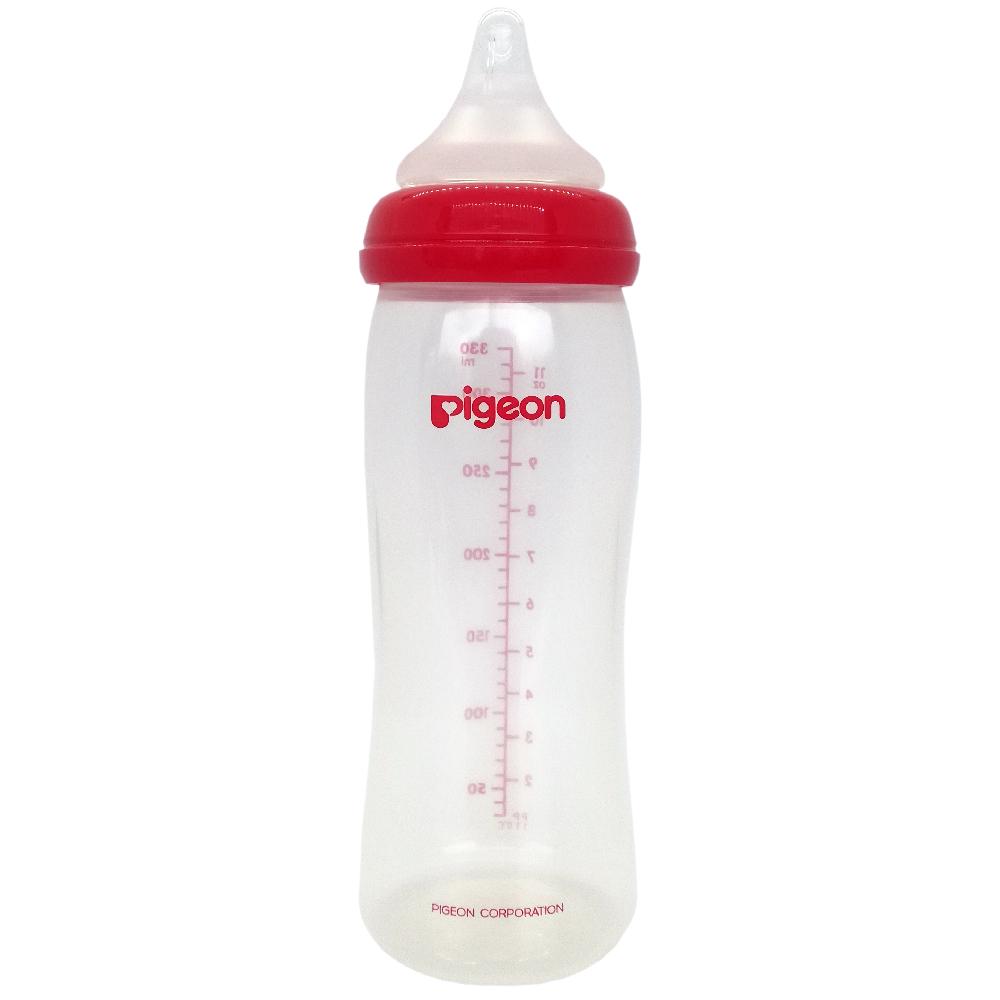 Tetero Biberón Pigeon Softouch Anticólico 11 Onzas 6M+ Rojo img #2