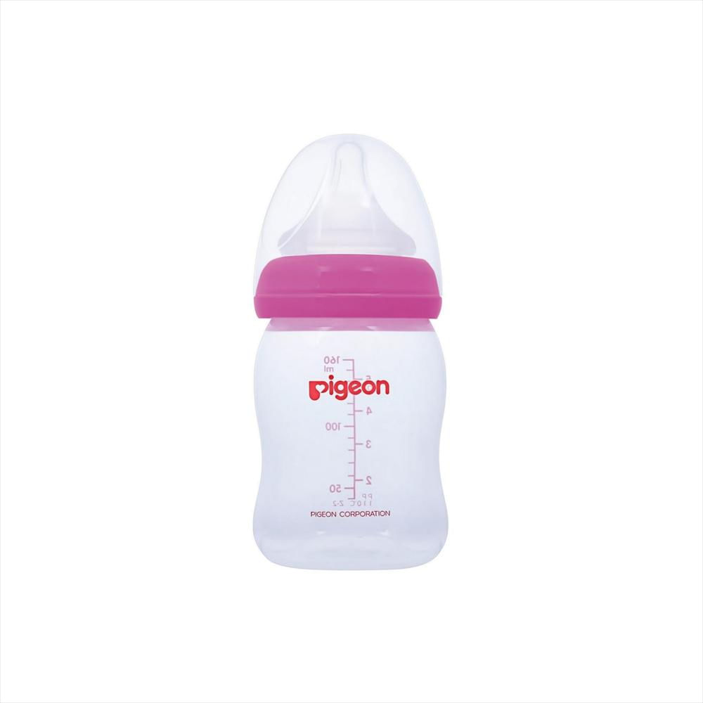 Tetero Biberón Pigeon Softouch Anticólico 5 Onzas 0M+ Fucsia img #1