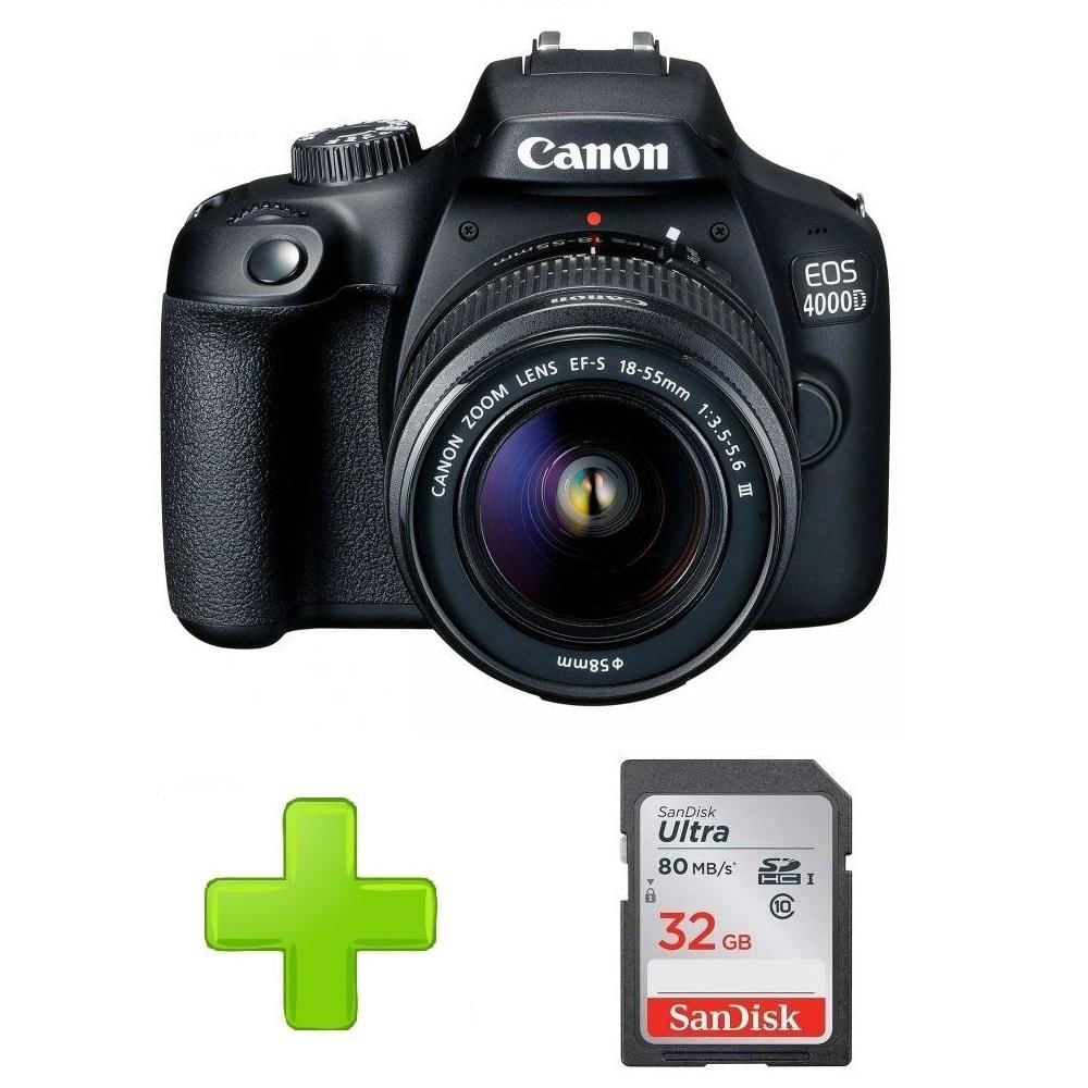 Cámara Canon Rebel T100 4000D + Memoria De 32Gb img #1