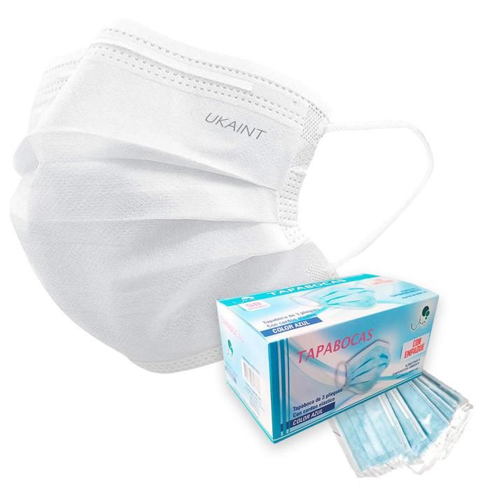 Tapabocas Empaque Individual Blanco X 50 Unidades img #1