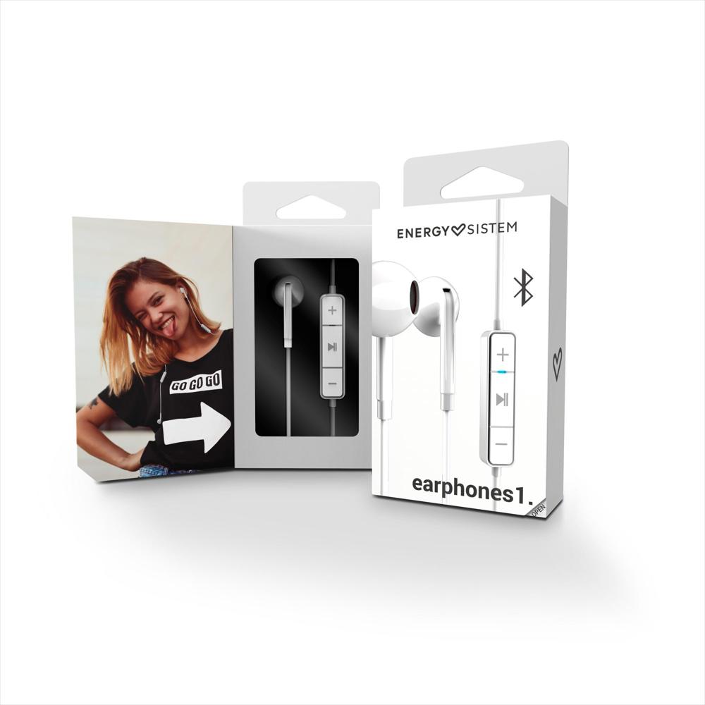 Audífonos Energy Sistem Bluetooth Con Cable Blanco img #5