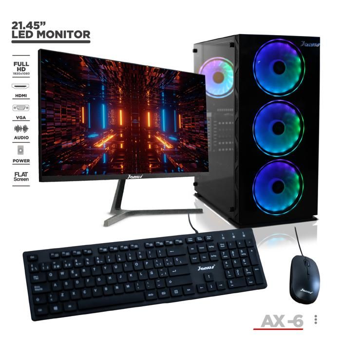 COMPUTADOR GAMER I5 13400F/ 16GB RGB / SSD 512GB M.2 / T.VIDEO GT 710 /MONITOR22 img #1