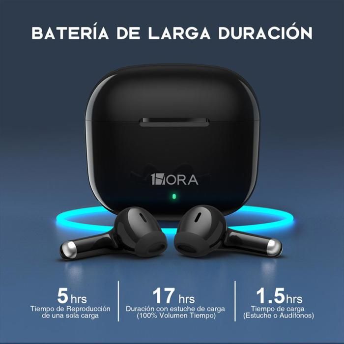 Audífonos In Ear Bluetooth 6 Horas De Bateria Aut203 1Hora Color Negro img #2
