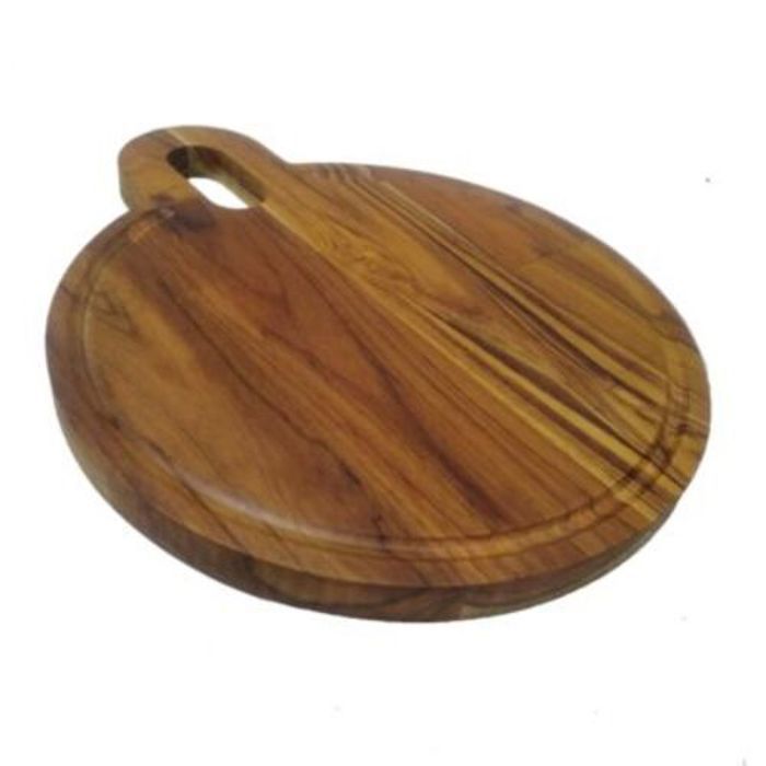Tabla Redonda para Picar en Teca 26 x 32 x 1.8 img #2
