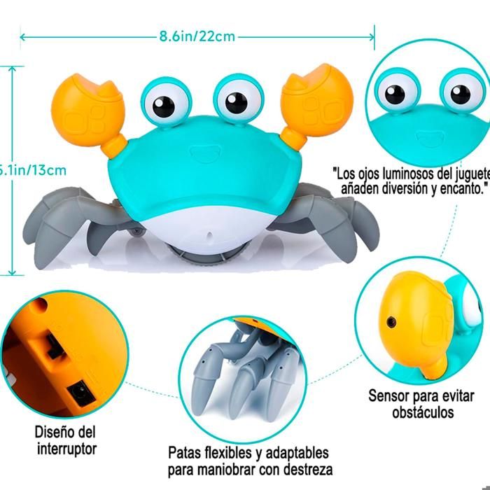 Cangrejo sensorial y musical recargable img #3
