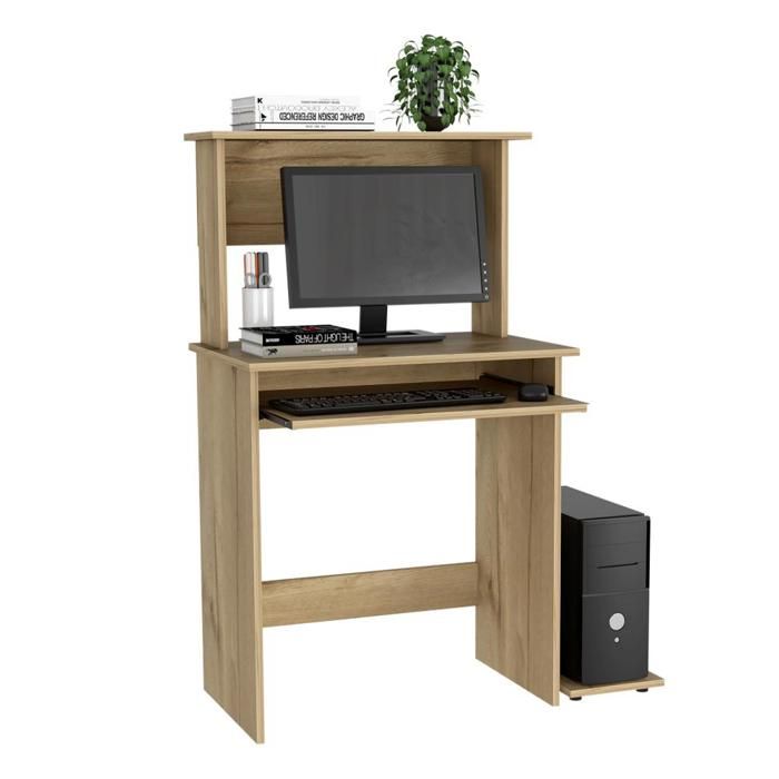 Escritorio Neptuno, Café Claro, Ideal Para Espacios Pequeños img #3