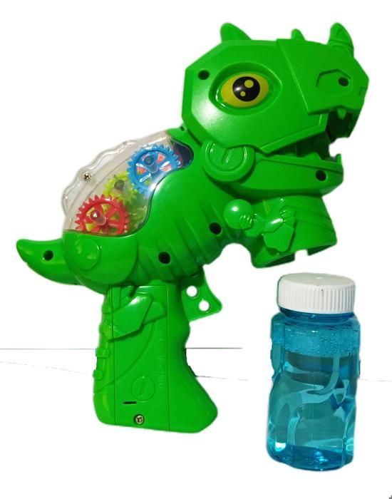 Disparador Burbujas Dinosaurio Para Niños Juguete De Jabón img #1