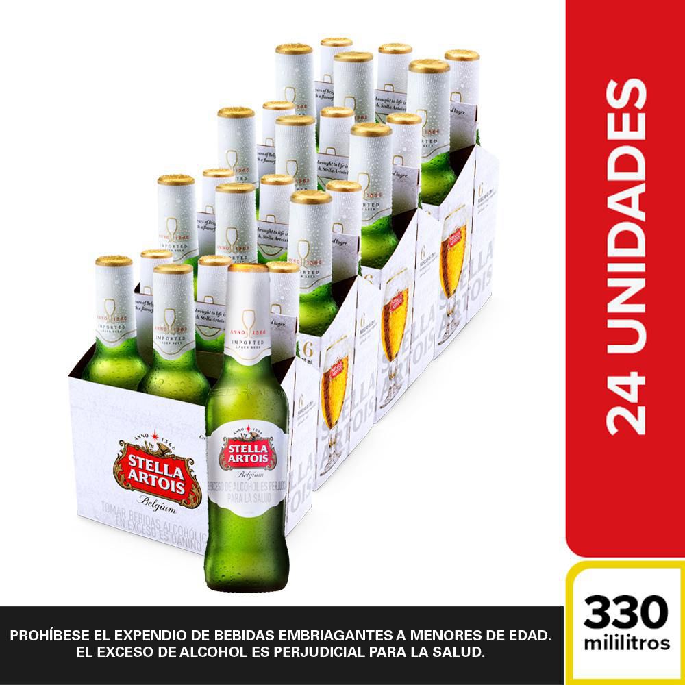 CERVEZA LATA X 24 STELLA ARTOIS 7920 ml img #1