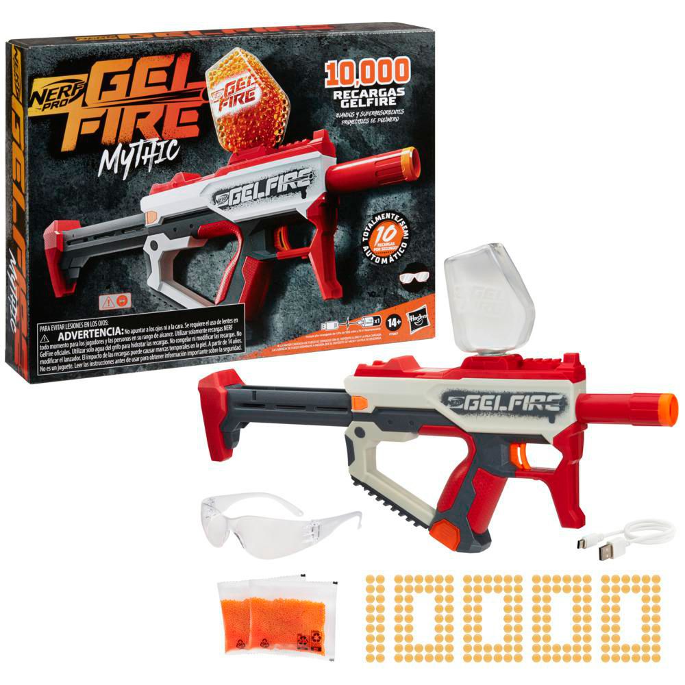 Lanzador Pro Gelfire Mythic 10000 Recargas NERF img #3