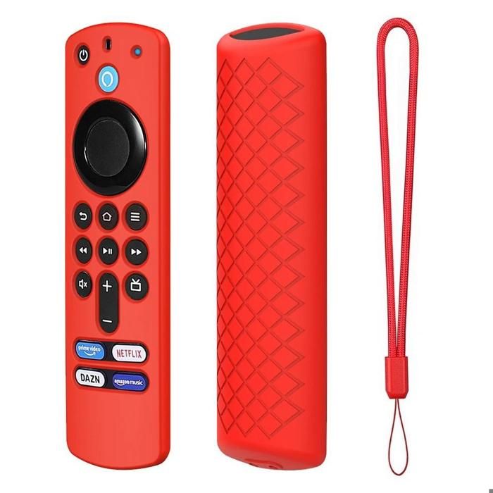 FUNDA FORRO PROTECTOR CONTROL AMAZON FIRE TV STICK 3RA GEN, ROJO img #1