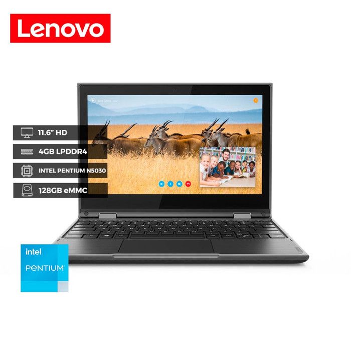 Portátil Convertible 2 en 1 Lenovo con Windows 11 PRO / 11 pulgadas img #1