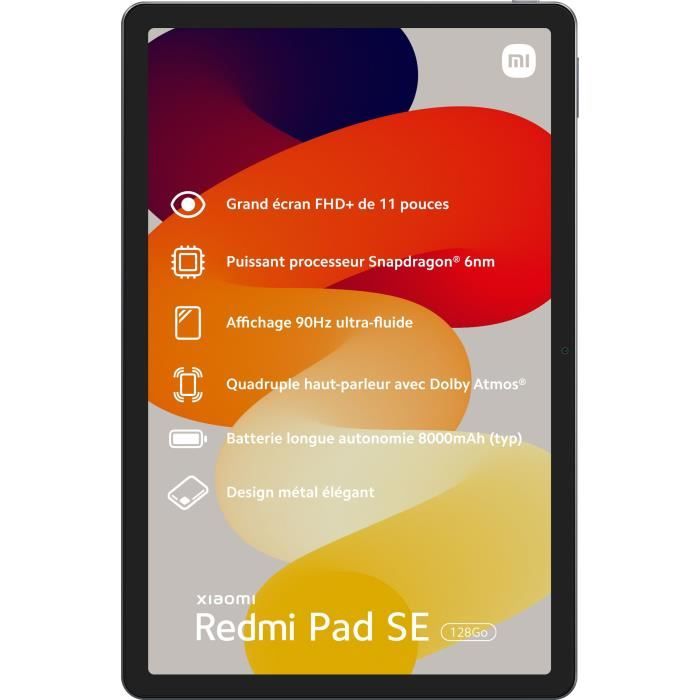Tableta XIAOMI Redmi Pad SE 4 11 pulgadas 128GB Gris Grafito img #2