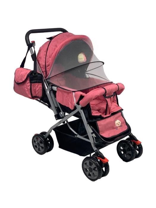 COCHE MULTIPOSICIONES CON MANGO REVERSIBLE Y PAÑALERA img #1