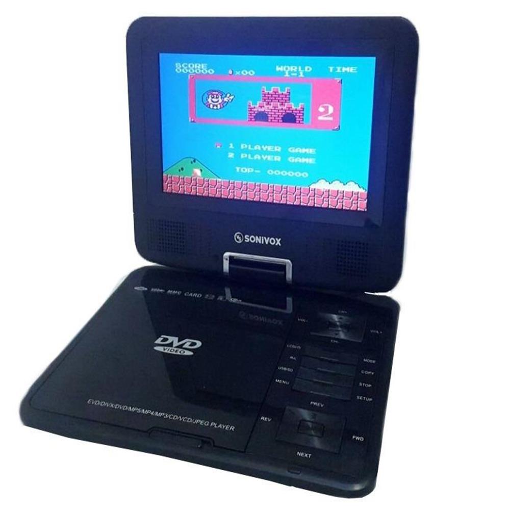 Dvd Portátil Con Tv 3D 11 Usb Sd Radio Fm Gafas Recargable img #2