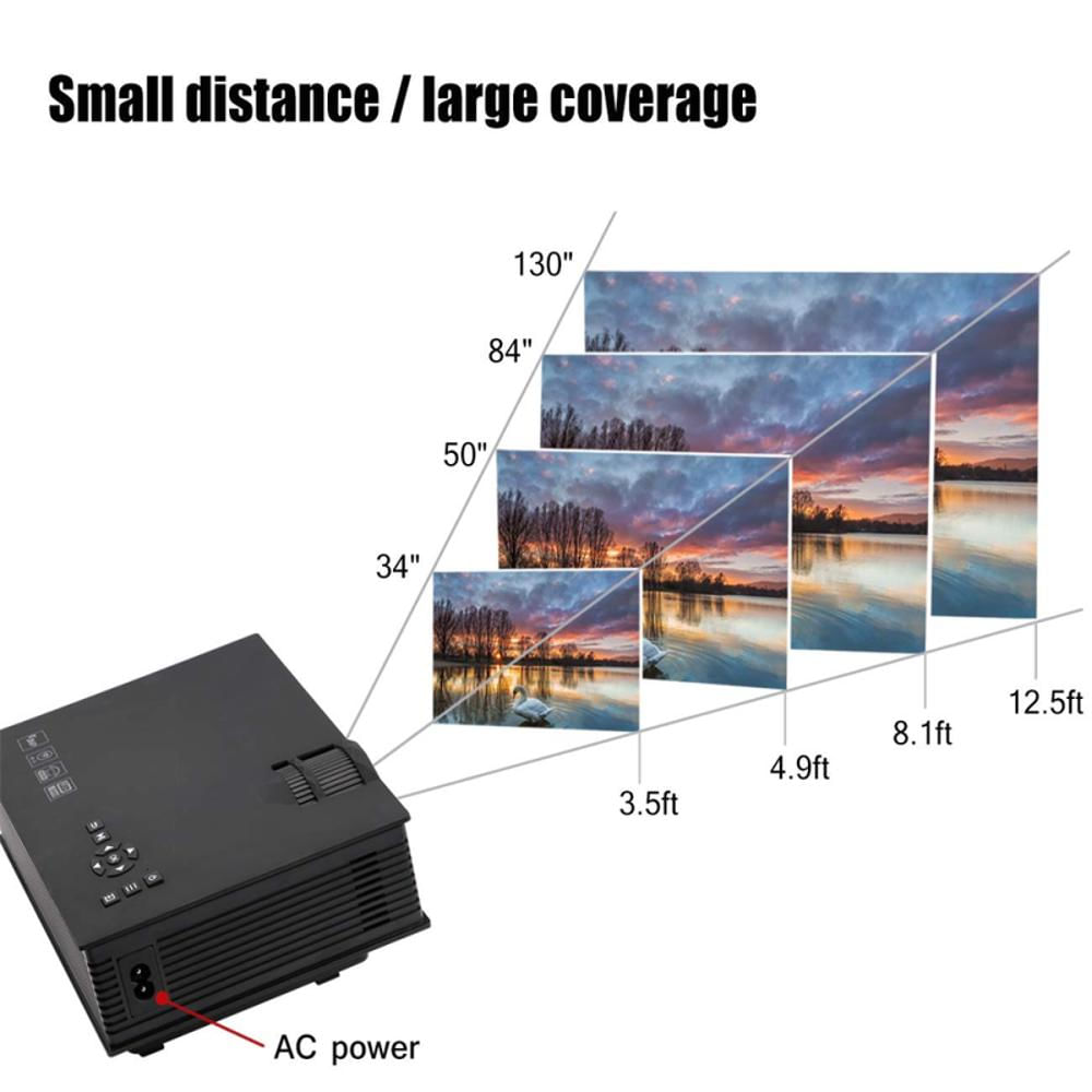 Mini Proyector Led Video Beam 1800 Lumens Wifi Unic Uc68 img #3