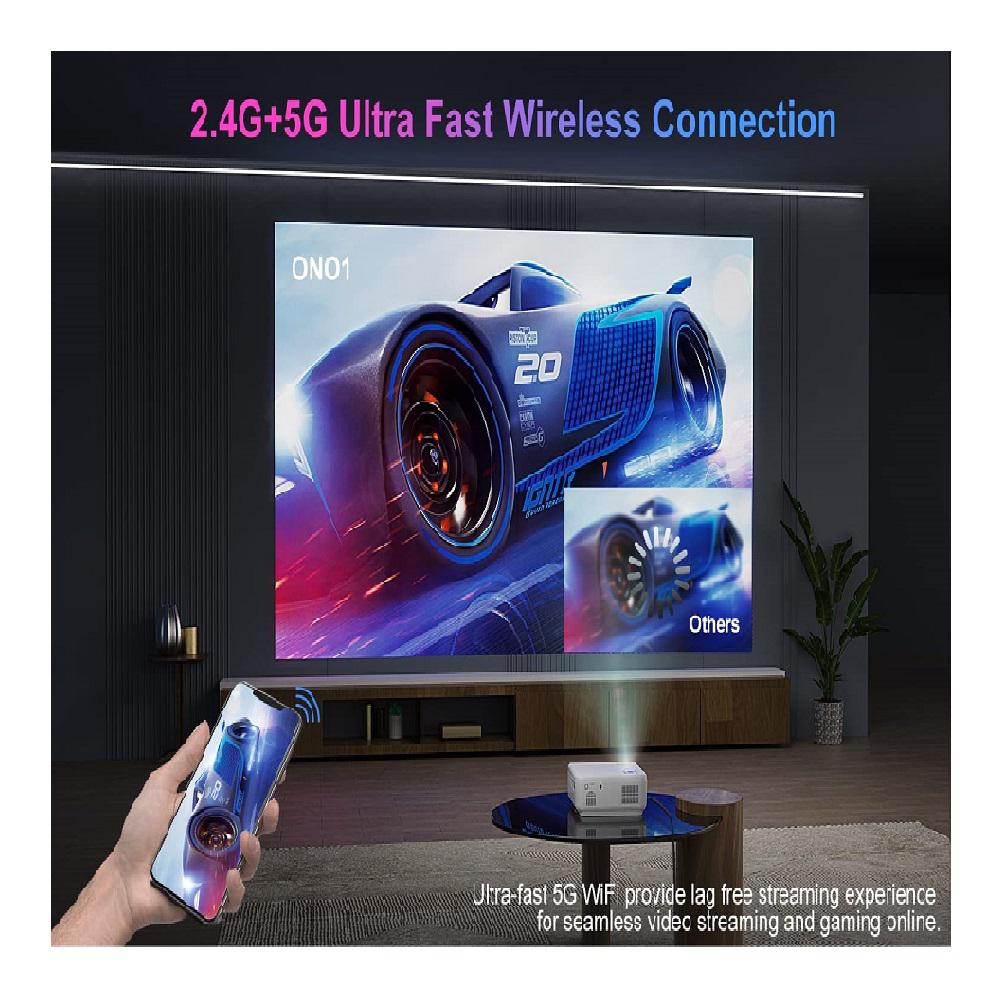 Proyector Led Onoayo Ono1 9800 Lm Wifi Bluetooth 1080P + Maletín img #2