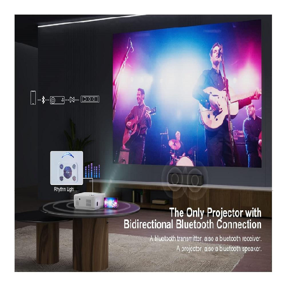 Proyector Led Onoayo Ono1 9800 Lm Wifi Bluetooth 1080P + Maletín img #3