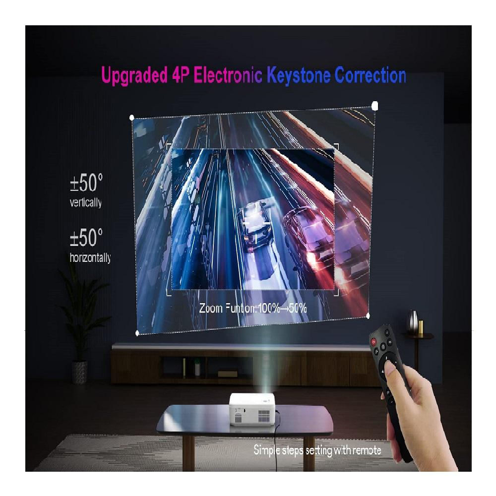 Proyector Led Onoayo Ono1 9800 Lm Wifi Bluetooth 1080P + Maletín img #4