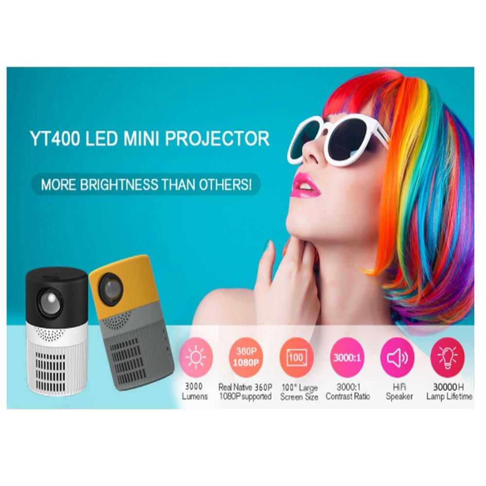 Mini Proyector Led Portátil Hdmi 1080P Multimedia Y500 img #3