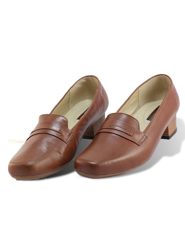 Zapatos Tacón Ancho Cuero Nacional img #1