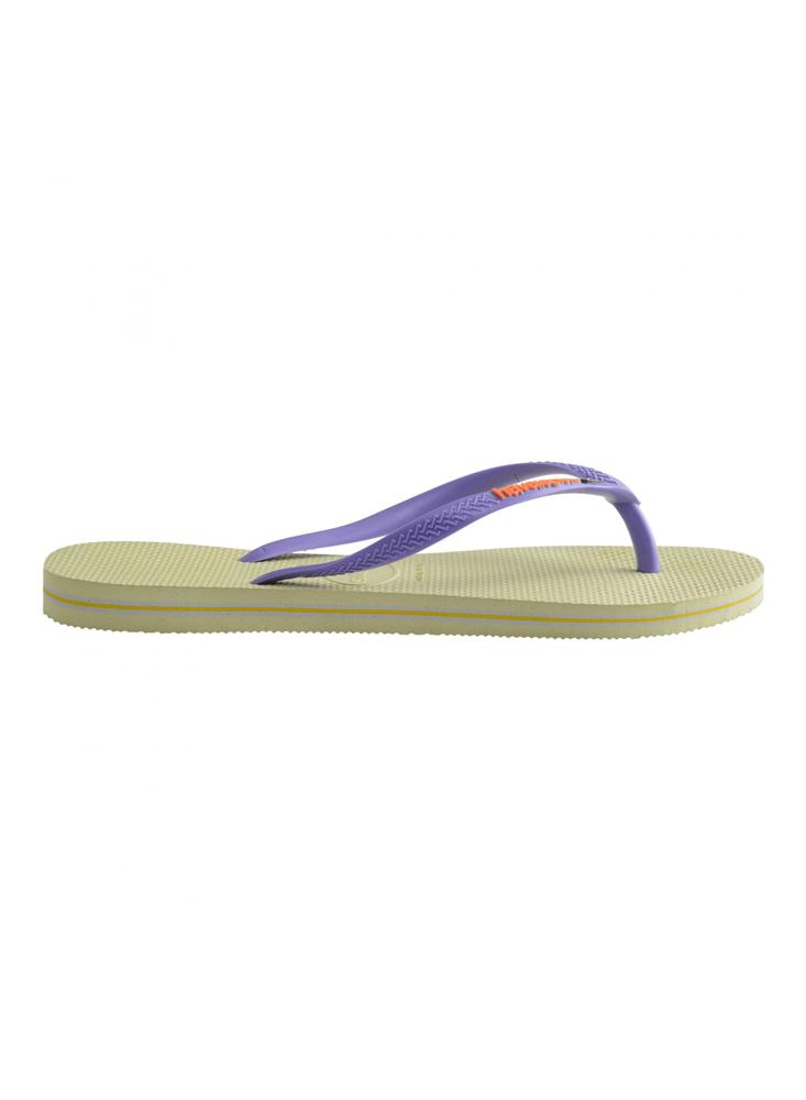 Sandalias Havaianas Slim Brasil 4140713 Verde Lima img #2