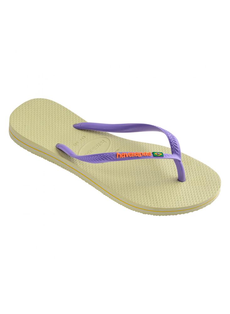 Sandalias Havaianas Slim Brasil 4140713 Verde Lima img #3