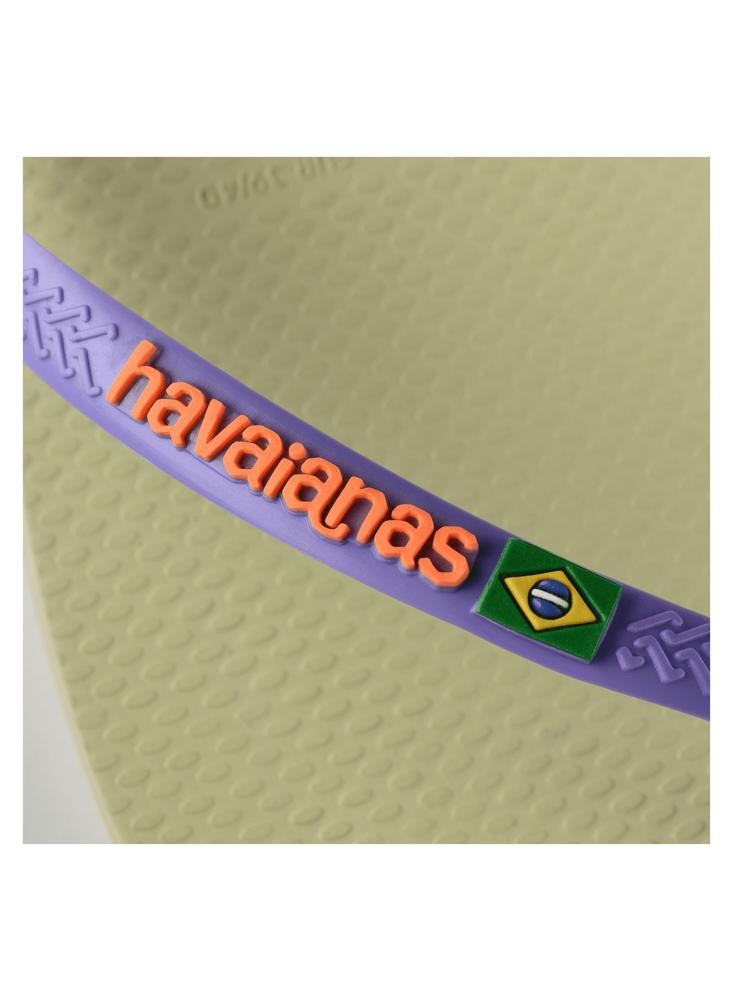 Sandalias Havaianas Slim Brasil 4140713 Verde Lima img #5