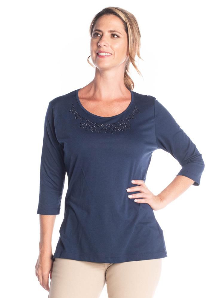 Camiseta S/Cuello Manga 3/4  BLUSS  33968 img #1