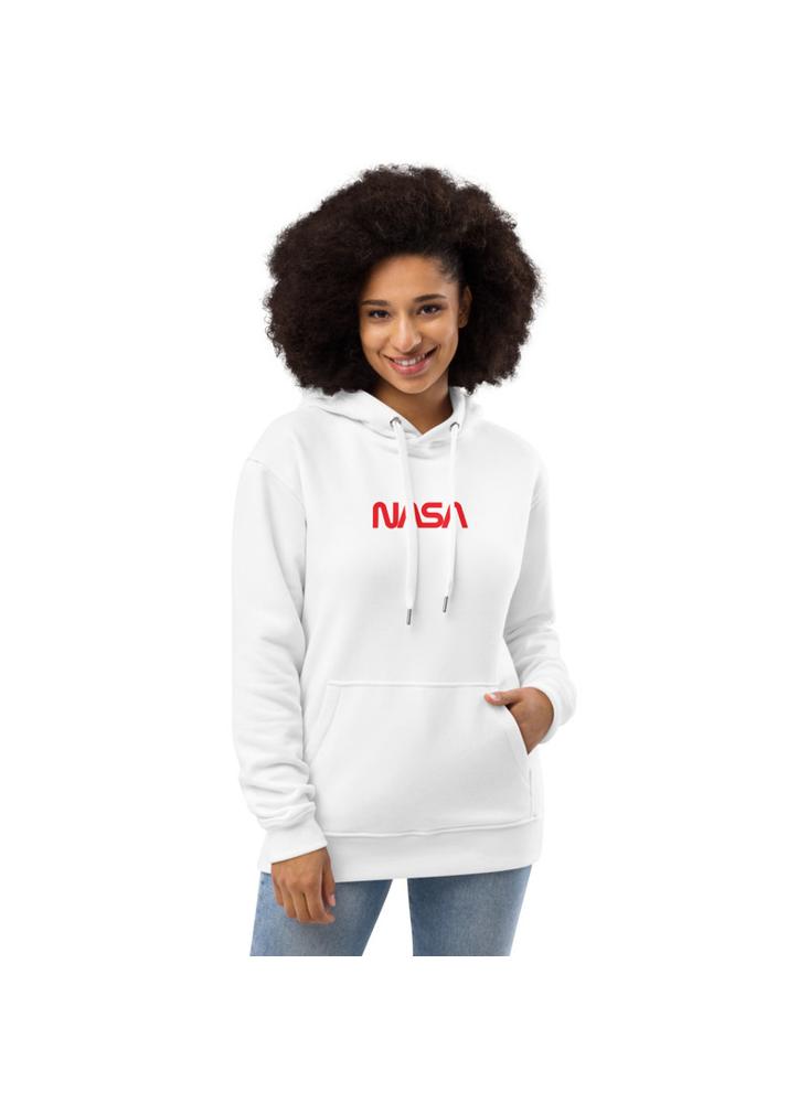 Buzo Blanco Con Capota Nasa Rojo Clasico img #4